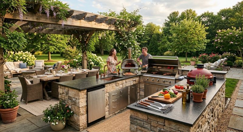 Outdoor Kitchen Construction in South Houston, TX