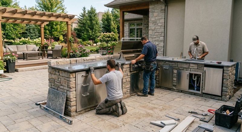 Outdoor Kitchen Installation in Marin County, CA