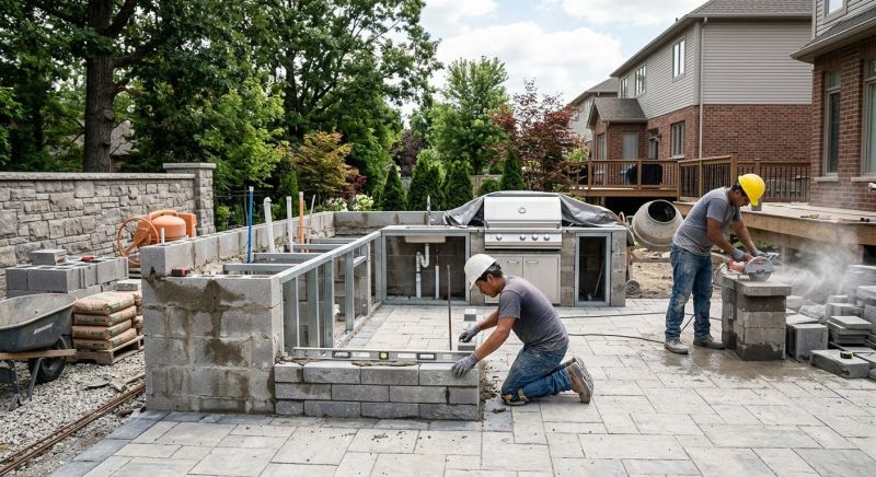 Outdoor Kitchen Installation in Roswell, GA