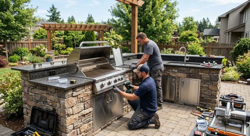 Outdoor Kitchen Renovation in Cypress, TX